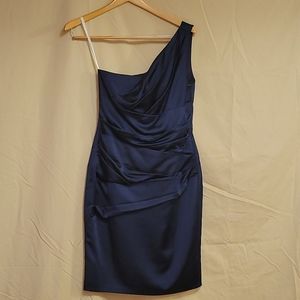 Davids Bridal Blue Bridesmaid's dress Size 10